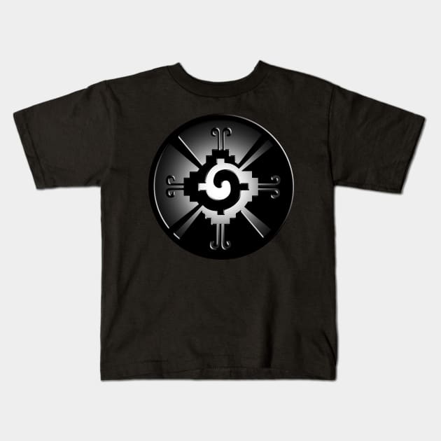 MAYAN GOD (HUNAB KU) 11 Kids T-Shirt by GardenOfNightmares